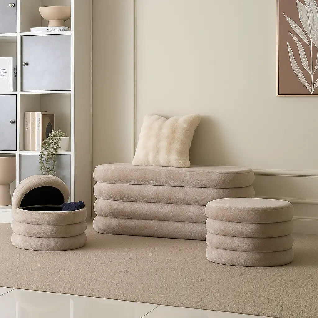 Residential Round Ottomans