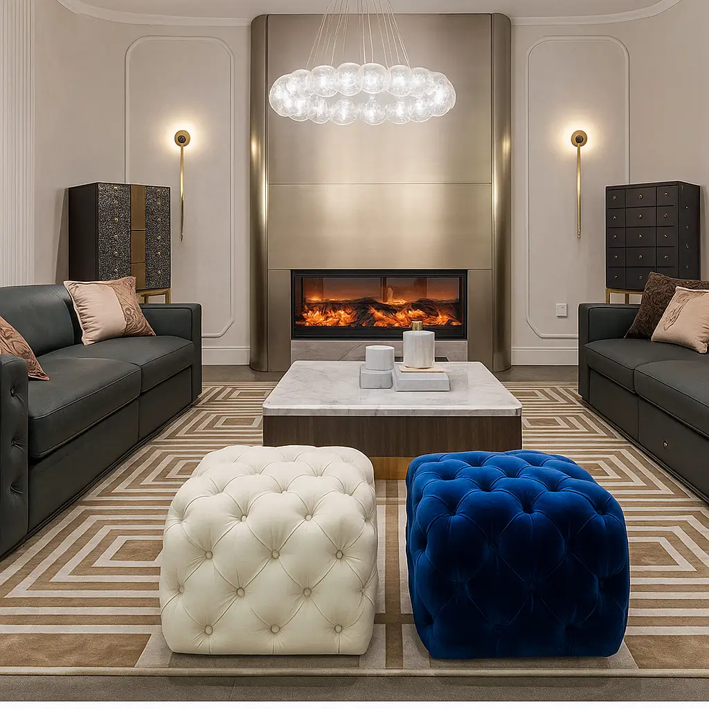 Residential Square Ottoman
