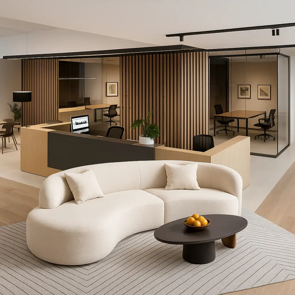 Commercial Custom Curved Couch