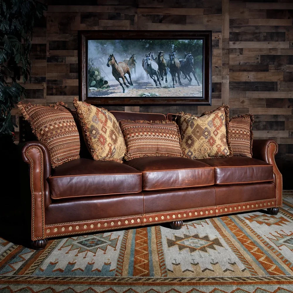 Custom Leather Couch